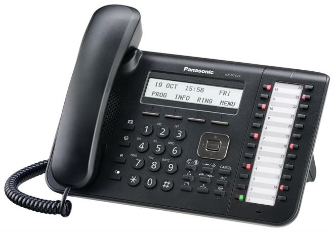 Cyfrowy telefon systemowy Panasonic KX-DT543X-B